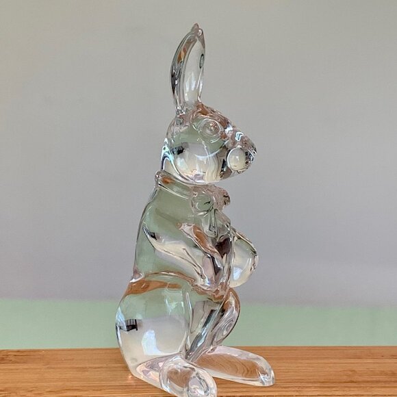 Waterford Crystal Other - Waterford Crystal Velveteen Rabbit Bunny Art Glass Sculpture Figurine Signed 3.5